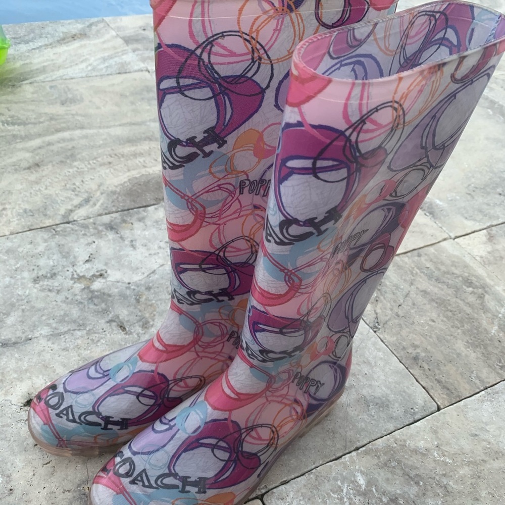 Coach Rainboots - Picture 1 of 3